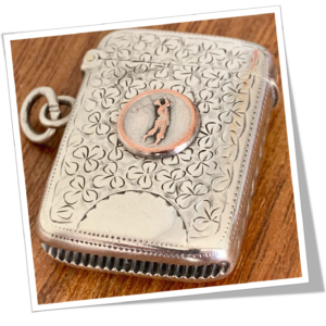 JOSEPH GLOSTER 1901 GOLFEUR EN MÉDAILLON