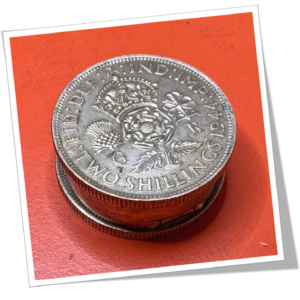 N.I 1980 TABATIÈRE GEORGE VI CANADA 2 SHILLING 1944