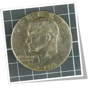 N.I 1980 TABATIÈRE IKE DOLLAR 1776-1976