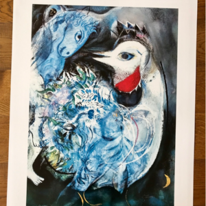 Le coque et le cheval bleu Marc Chagall