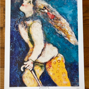 Dreams of Youth Marc Chagall - jeune femme au pantalon jaune et canne