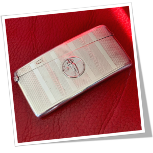 WILLIAM NEALE 1907 ÉTUI À CARTES DE VISITE GOLFEUR