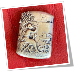 N.I 1900 FEMME AU CIGARE ART NOUVEAU