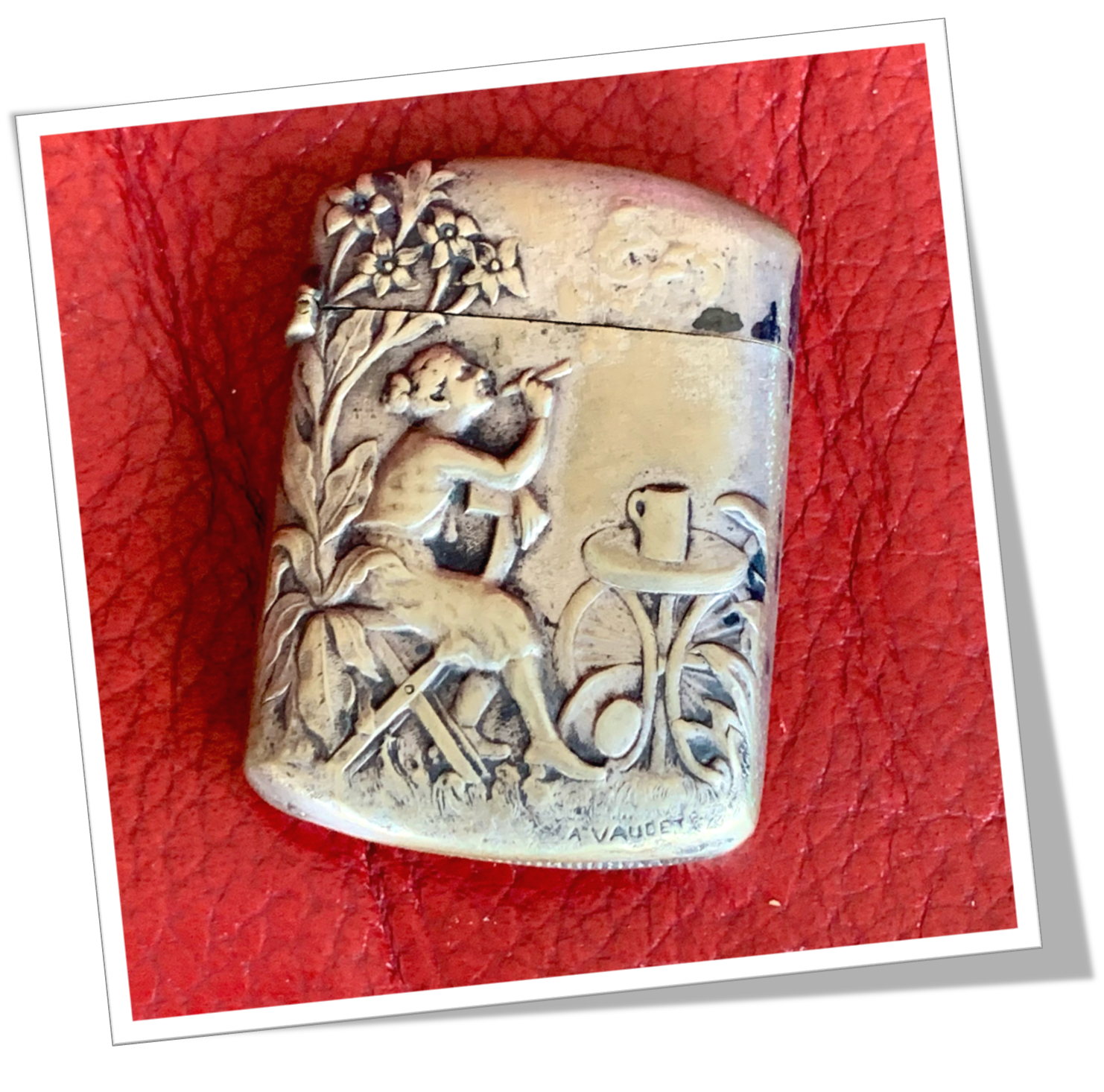 N.I 1900 FEMME AU CIGARE ART NOUVEAU