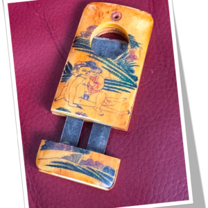 N.I 1900 SHUNGA SCÈNE EROTIQUE JAPONISANT 12 GUIL.