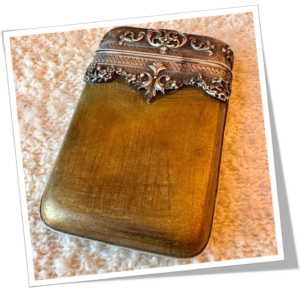 N.I 1880 ÉTUI À CIGARETTES VERMEIL FLEURS ART NOUVEAU