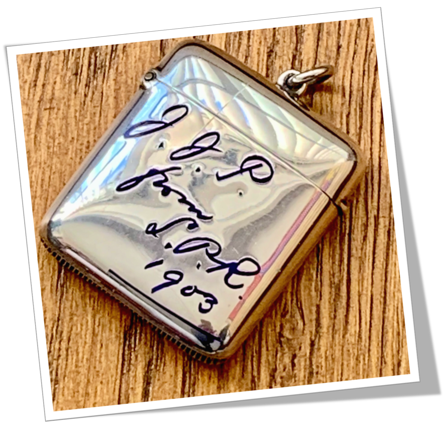 DEAKIN & FRANCIS 1902 MONOGRAMME ÉMAILLÉ BLEU