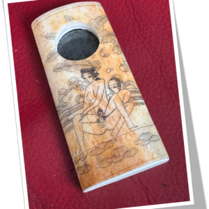 N.I 1900 SHUNGA SCÈNE EROTIQUE JAPONISANT 13 GUIL.