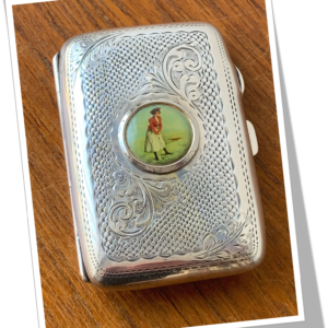 JOSEPH GLOSTER 1909 ÉTUI À CIGARETTES GOLFEUR