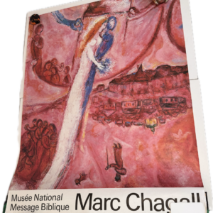 Le cantique des cantiques - Musée National du Message Biblique - Marc Chagall - Affiche rare du musée 116 x 160