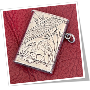 SAMPSON MORDAN 1885 OISEAU GRUE JAPONISANT