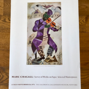 Marc Chagall Survey of works on paper, selected masterpieces - Guggenheim Museum New York (Le violoniste vert)