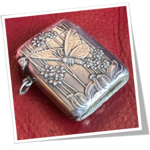 N.I 1920 PAPILLON ET FLEURS ART NOUVEAU