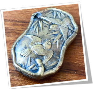 N.I 1920 OISEAUX FEUILLES BAMBOU JAPONISANT