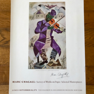 Marc Chagall Survey of works on paper, selected masterpieces - Guggenheim Museum New York (Le violoniste vert)
