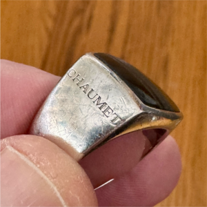 CHAUMET 2000 BAGUE OR 18CT  ET ONYX