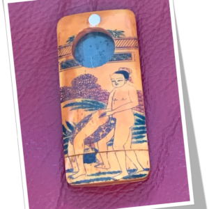 N.I 1900 SHUNGA SCÈNE EROTIQUE JAPONISANT 4 GUIL.