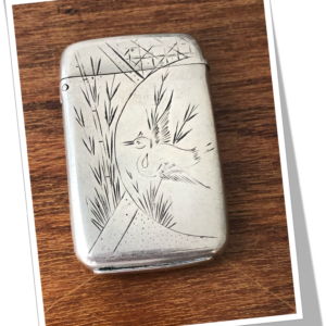 A.F.N.L 1890 CYGNE ET BAMBOUS JAPONISANT