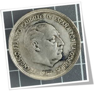 N.I 1980 TABATIÈRE FRANCO ESPAGNE 1957