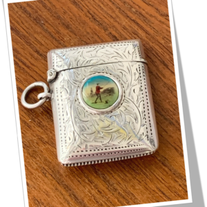 S. BLANCKENSEE 1899 GOLFEUR EN MÉDAILLON RINCEAUX