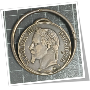 ELOI 1970 PINCE À BILLETS NAPOLÉON III 1869