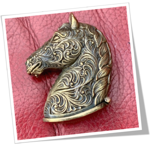 N.I 1910 TÊTE CHEVAL CISELÉE