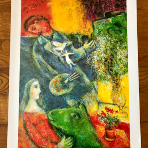 Chagall Le peintre à la colombe (cheval vert)