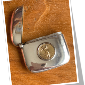 HENRY MATTHEWS 1904 GOLFEUR EN MÉDAILLON DORÉ