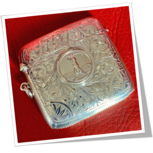 W.G KEIGHT 1900 GOLFEUR EN MÉDAILLON