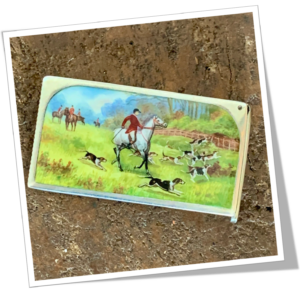 SAMPSON MORDAN 1900 CHASSEUR ET SA MEUTE ÉMAILLÉ